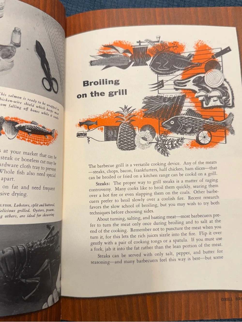 Sunset Magazine Barbecue Cook Book 1958 - Orange Barbecue Recipe Guide VTG